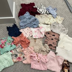 Newborn to 3 month old girl clothes